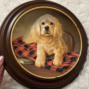 Vintage 1988 Shirt Tales - The Cocker Spaniel Dog Decorative Plate